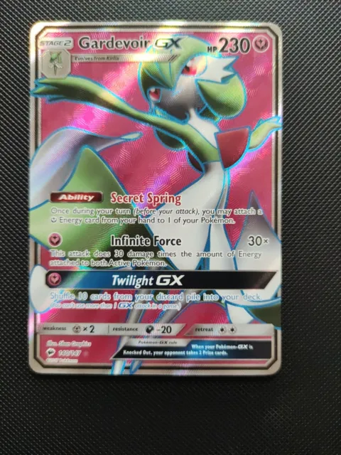 Gardevoir GX 140/147 Full Art Ultra seltene Holo brennende Schatten Pokémonkarte Neu 9
