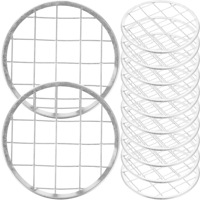 Griglia Rotonda Per Barbecue In Acciaio Inox - Antiaderente, Multiuso 20 Cm