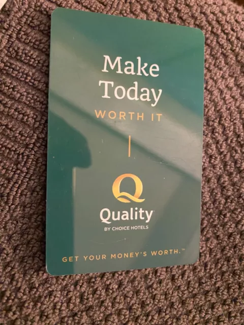 Quality Inn Brand Standard Key Cards w/sleeves 200ct