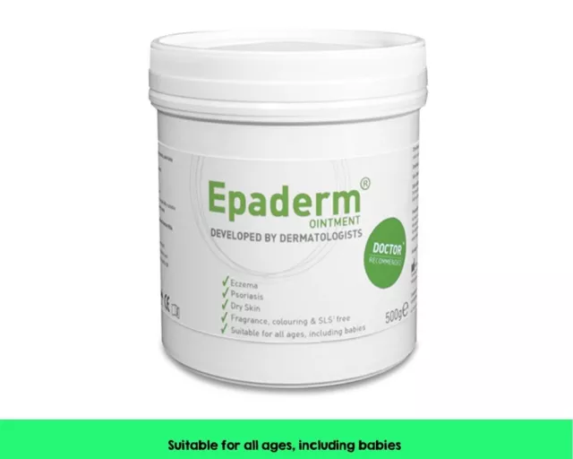 Epaderm Pommade 500g Tube, Psoriasis, Eczéma Peau Normale à Sèche