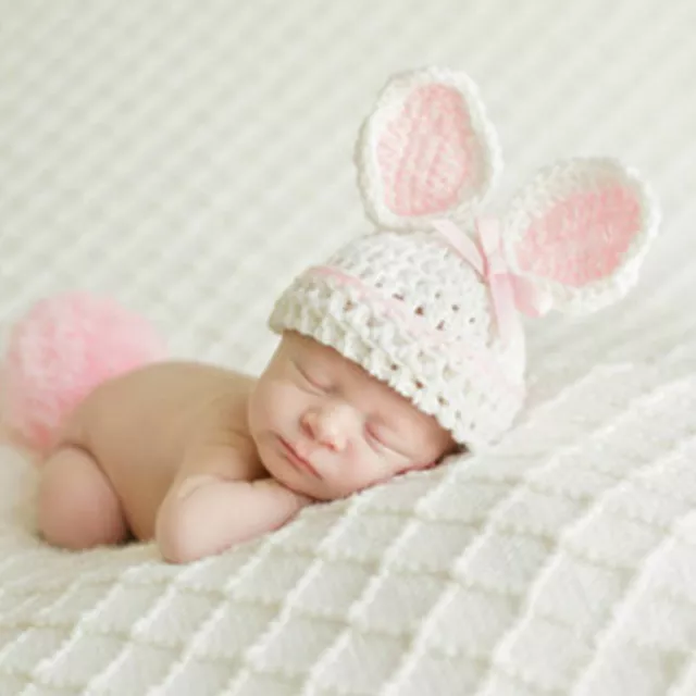 Hot Newborn Baby Crochet Knit Costume Photo Photography Prop Outfits 3