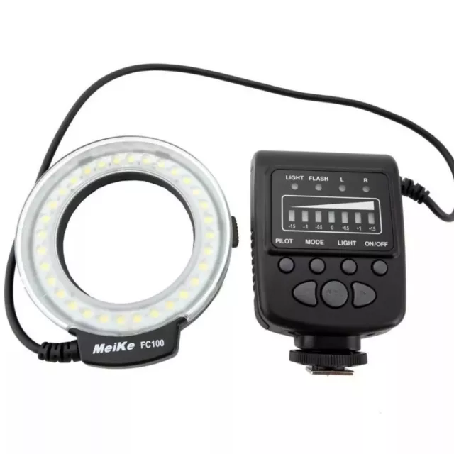 Meike FC-100 FC100 LED Macro Ring Flash Light for Canon Nikon Olympu DSLR Camera