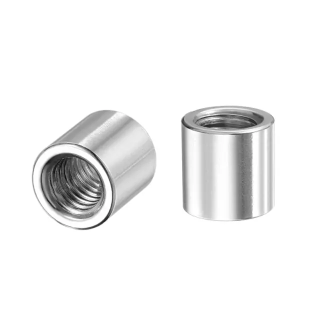 Écrous à Souder Ronds M8 x 12x 12mm Écrou Femelle à Souder Bonde Insert 20Pcs