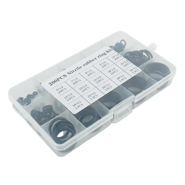 Pratico O-Ring gomma resistente ai raggi UV 200 pezzi/set