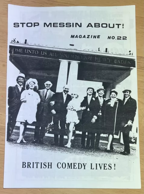 Carry On Films Stop Messin About Fanzine Issue 22 Sid James Kenneth Williams