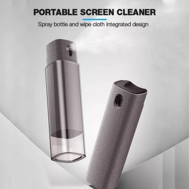 Mobile Phone Tablet Laptop Screen Cleaner 2 in 1 Spray Bottle Free UK Postage