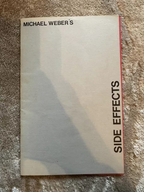 Vintage Magic Trick - Side Effects Booklet By Michael Weber -Magicians Rare Book