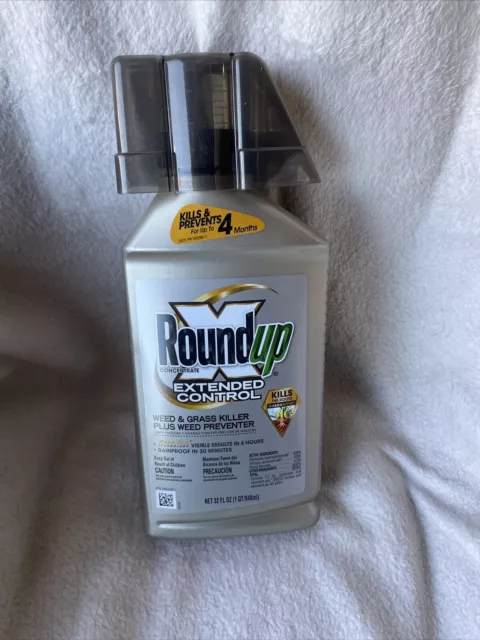 Roundup Weed & Grass Killer Concentrate- 32oz Makes 5+ Gallons.