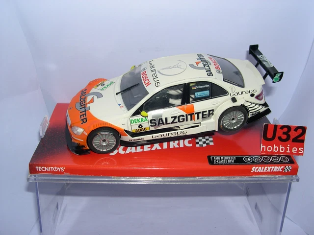 SCX 1/32 – Mercedes CLK DTM Mücke – Réf 61400 – Pour Circuit Scalextric – Occasion