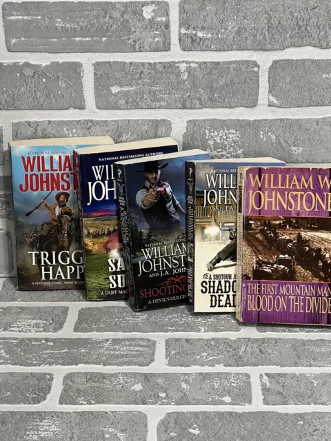 William W. Johnstone Lot Of 5 Paperback Western Books