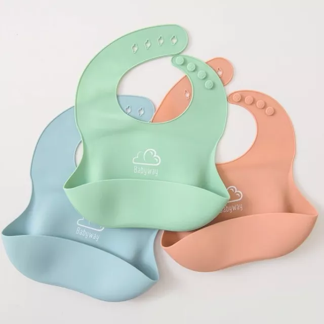 NEW Silicone Baby Bib Soft Waterproof BPA-Free  Australian Brand Baby safe