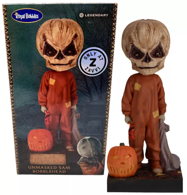 Royal Bobbles Unmasked Sam Bobblehead Figure Trick r Treat Exclusive New