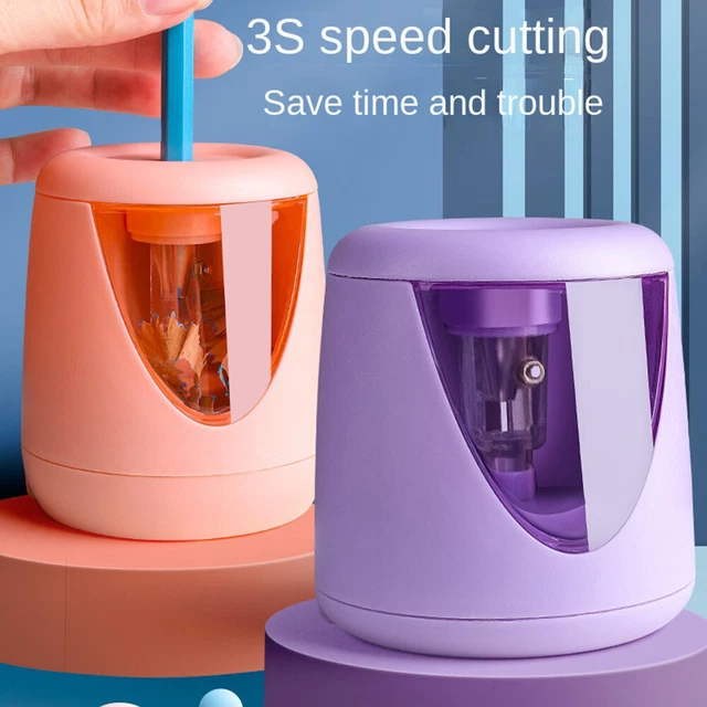 Electric Pencil Sharpener Automatic Desktop Pencil Sharpener Cutter Stationery