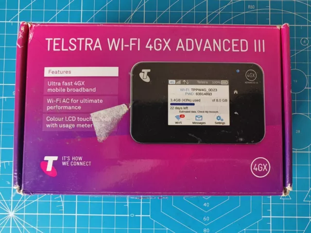 NETGEAR AirCard AC810S Mobile Hotspot 3G / 4G LTE,WLAN 600 Telstra