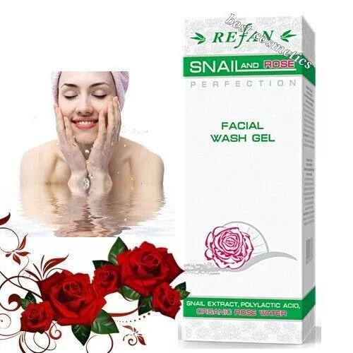 Gel limpiador facial Refan con agua de rosa búlgara orgánica y extracto de...