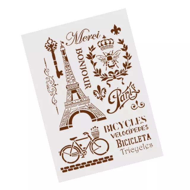 tower bicycle layering stencils for wall painting scrapbooking stamp album 3C -G