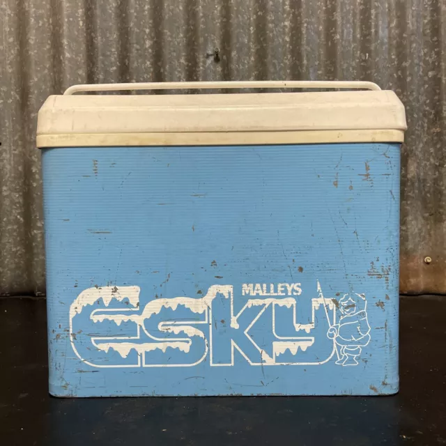 MALLEYS Blue Vintage Retro 1960’s Esky Ice Picnic Cooler