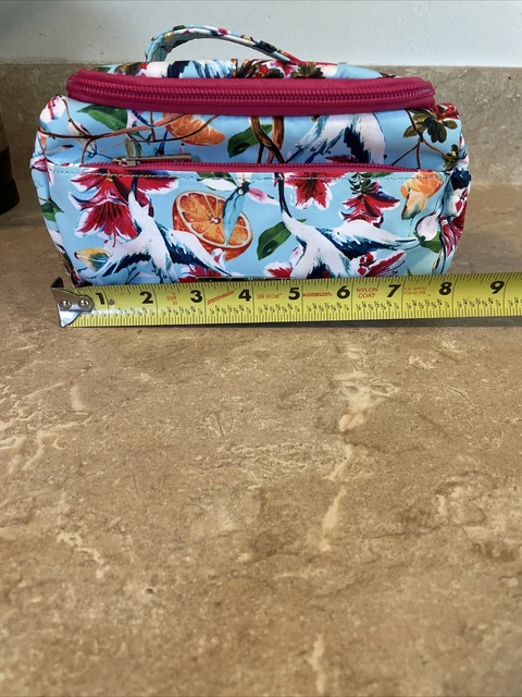 samantha brown to go cosmetic organizer tropical nwot HTF 7