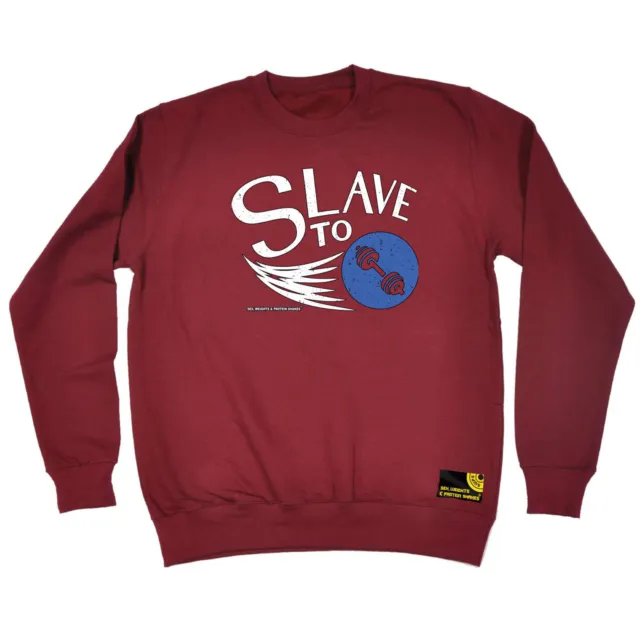 Gym Swps Slave To Lifting - Mens Novelty Funny Top Sweatshirts Jumper Sweatshirt