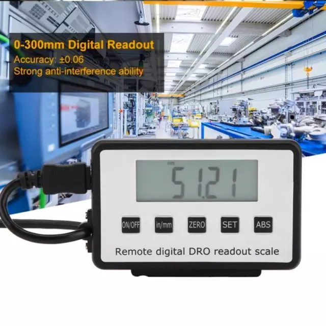 LCD Digital Readout Scale DRO - 150/300/500/600mm Remote for Milling Lathe