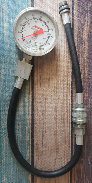 Milton Hand Held Compression Tester composite metric scale 9411-01 with hose