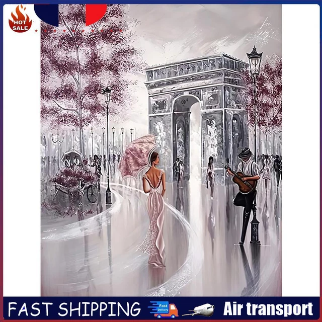 Kit Diamond Painting Maison D'Automne 30x30 Cm - Peinture Aux Diamants 5D Pour Adultes Débutants