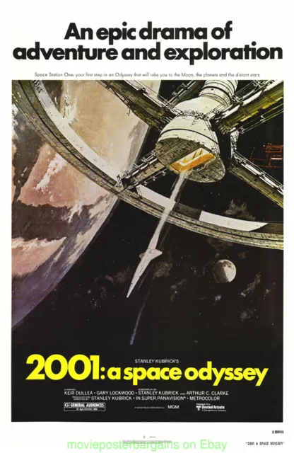 2001: A SPACE ODYSSEY MOVIE POSTER A  11x17 With Plastic Holder STANLEY KUBRICK