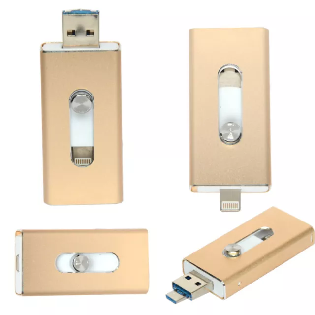 Clé USB 128 Go (rapide) - 3 en 1 - Clé USB stockage iPhone