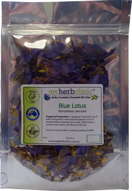BLUE LOTUS NYMPHAEA Caerulea 100% Organic Handpicked Pure Dried
