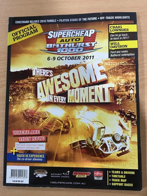 Bathurst  1000 2011   OFFICIAL PROGRAM* The Great Race Supercheap V8 Supercars