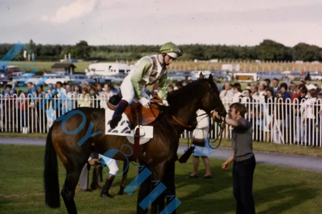 York Races 1982 jockey mounting horse   Original 35 mm Slide horse racing