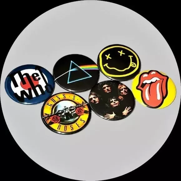Rock Band Magnets Nirvana Queen Pink Floyd The Who Nirvana