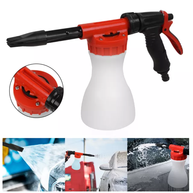 Bottle Snow Foam Spray Gun Car Wash Sprayer Lance Uses Hose Pipe Sprayer 900ml