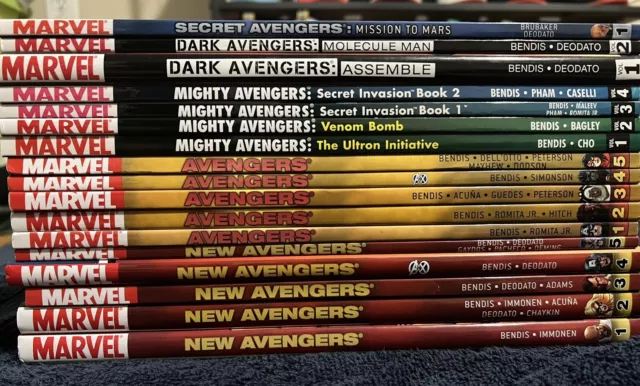 Marvel TPB/Hardcover Lot. Avengers - New/Dark/Mighty Avengers Complete Series