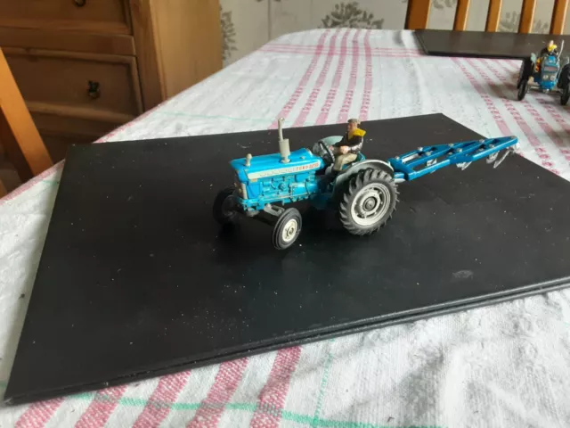 Corgi Toys Ford 5000 Tractor And Plough In Very Good Original Condition