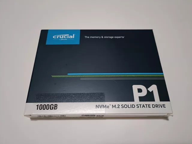 Crucial P1 1TB SSD M.2 Internal Solid State Drive PCIe2280 NVME 3D NAND2000MB/s