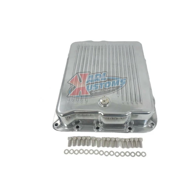 Polished Aluminum Chevy GM 4L60E/700R4 Deep Transmission Pan Extra Capacity