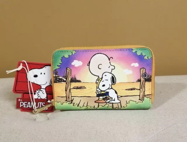Loungefly Peanuts Charlie Brown & Snoopy Sunset Happiness Is a Warm Puppy Wallet