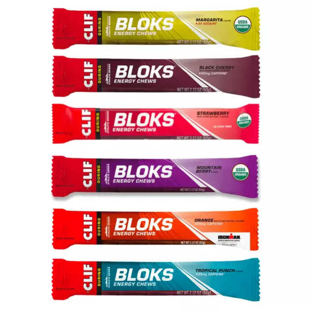 Clif BLOKS Energy Chews Organic Gel Tablets Carbs Bar for Workout Training Gym