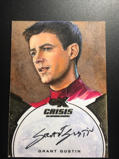 CZX Crisis on Infinite Earths Flash sketch KangLe Grant Gustin autograph auto