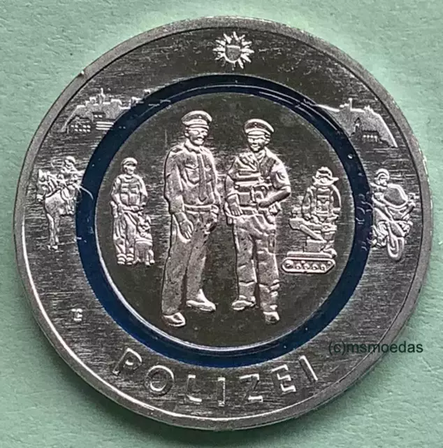 Deutschland 10 Euro 2024 Polizei  Sondermünze Euromünze coin nach Wahl ADFGJ