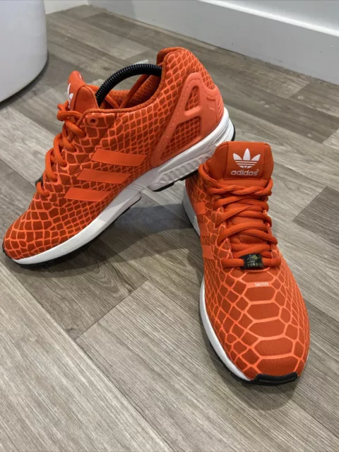 Men’s Adidas Torsion ZX Flux Orange Trainers Size 9.5 Worn Once