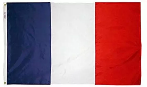 France Nylon Flag Large 5 x 3 FT - Hard Wearing Best Quality 100%