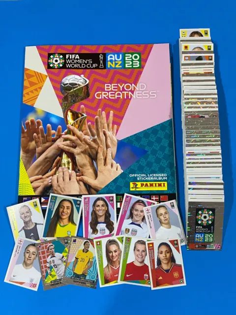 Album + Set Completo 580 Figurine Panini World Cup Women's AU-NZ 2023