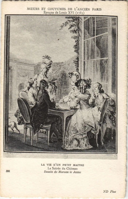 CPA Ancien Vieux PARIS Moeurs et Coutumes Soiree du Chateau (995536)