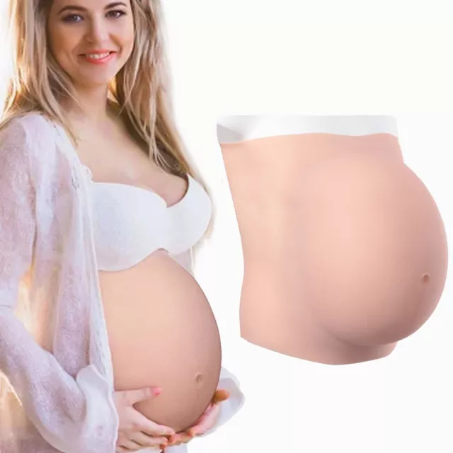 9 Months Silicone Fake Belly Artificial Fake Pregnancy Baby Tummy Pregnant Bump