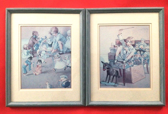 Honor C Appleton Prints Wall Hangings Set Of 2 Vintage Framed By Ethan Allen
