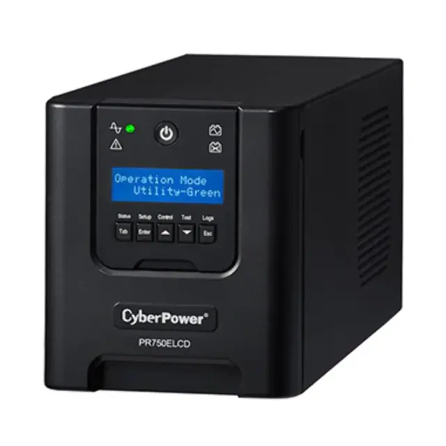 CyberPower PRO Series 750VA / 675W (10A) Tower UPS with LCD -(PR750ELCD)- 3 yrs