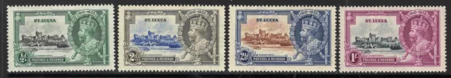 St.lucia Sg109/12 1935 Silver Jubilee Mtd Mint