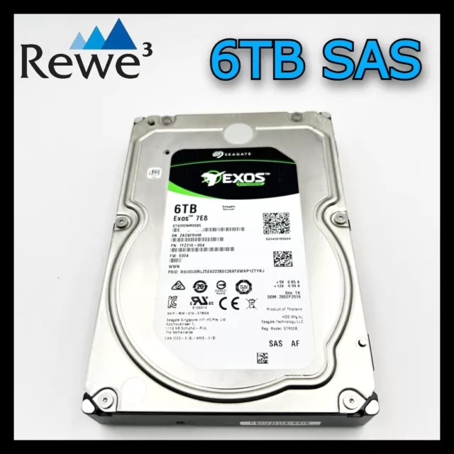 SEAGATE Hard Disk 6TB SAS 3.5" 12Gbps 7200Rpm Exos 7E8 ST6000NM0095 *NON PER PC*